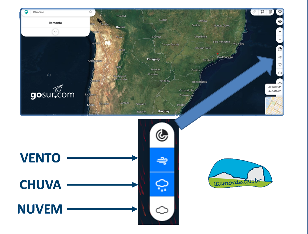 Mapa Itamonte